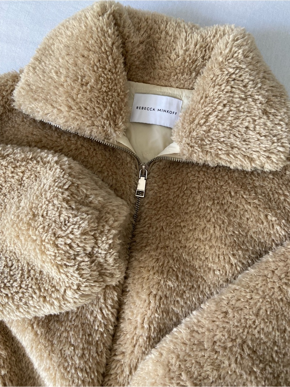 Rebecca Minkoff Women's Tan Teddy Jacket